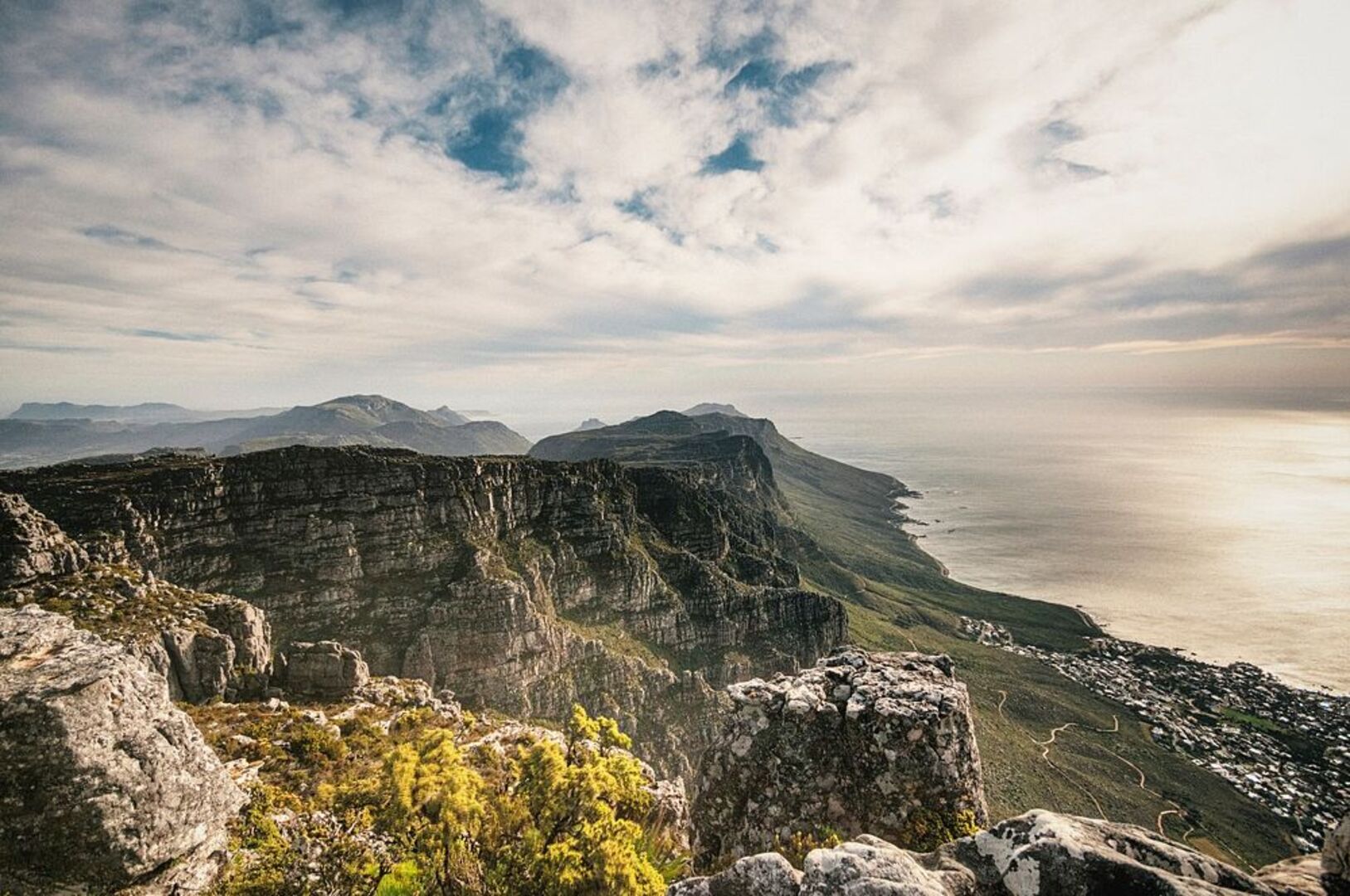 Hikers on Table Mountain Trail