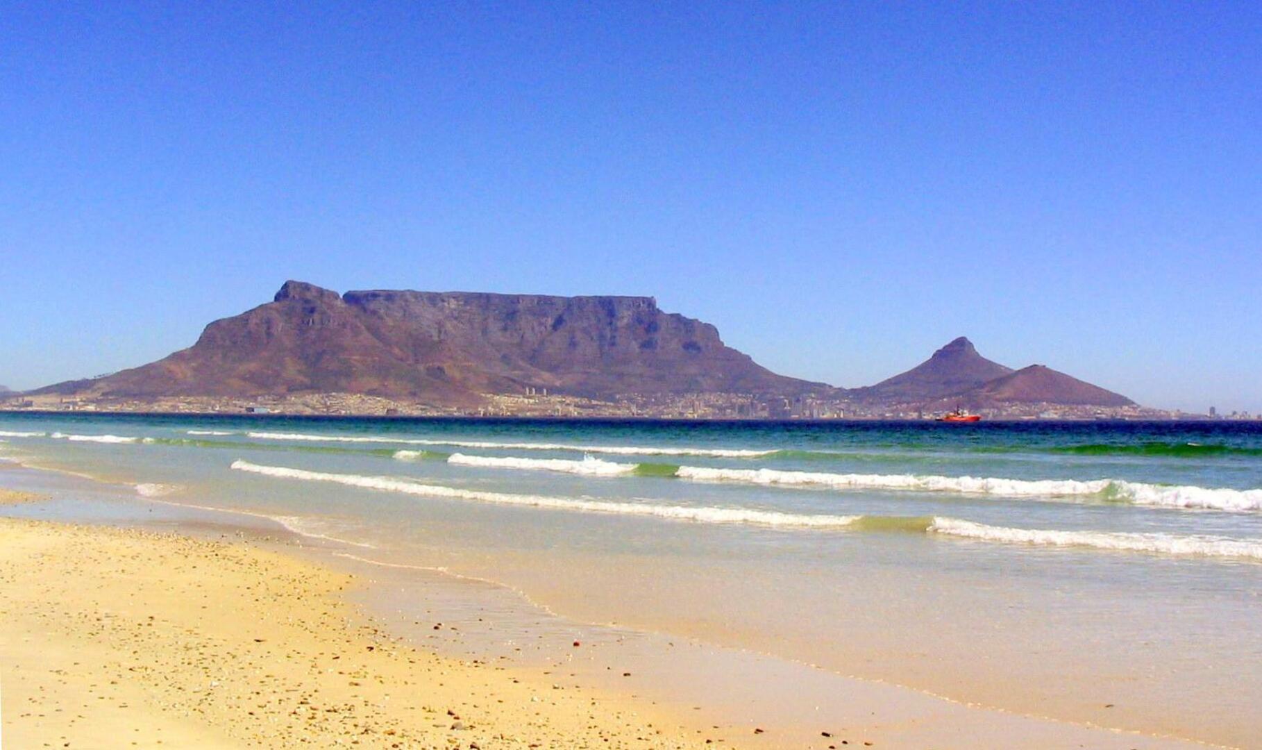 Table Mountain from Cape Town, South Africa
